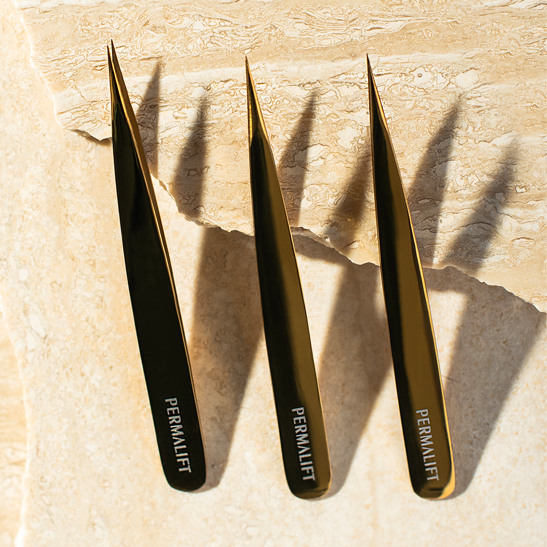 Permalift Pointed Tip Tweezer - Gold